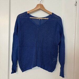 Rebecca Taylor Purple Crochet Sweater